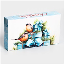 Коробка под 8 конфет «С Новым годом!», 9.5×17.5×3.5 см