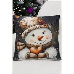 Наволочка декоративная новогодняя 2 шт 3D эффект велюр НАТАЛИ, 1221261