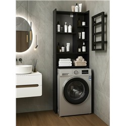 Стеллаж напольный «Комфорт» №1, над стиральной машиной, 673×220×1696 мм, цвет графит