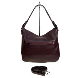 Женская сумка из натуральной кожи, цвет бордовый