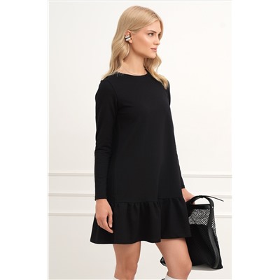 Женское платье трапеция из футера Happyfox