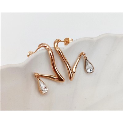 Серьги с кристаллами Swarovski