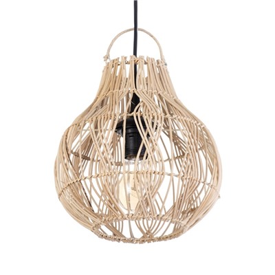 Светильник потолочный из ротанга «Диас», 1×120 Вт, Е27, 25×25×25 см