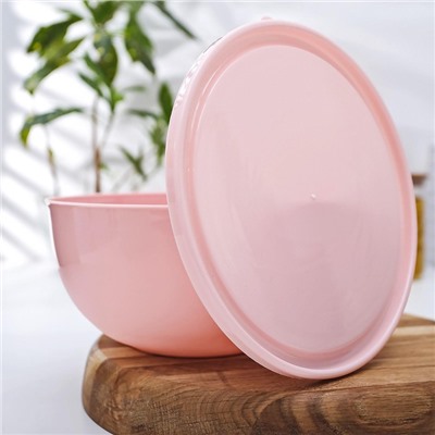 Салатник с крышкой Plastic Centre Galaxy, 2.5 л, пластик, МИКС