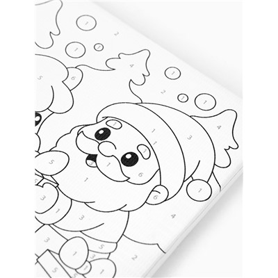 Картина по номерам «Новогодняя лошадка», 15×15 см