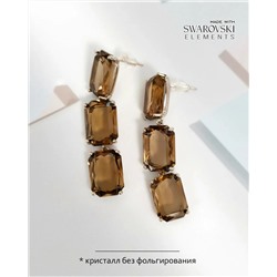 Серьги с кристаллами Swarovski, Изящные серьги с кристаллами Swarovski