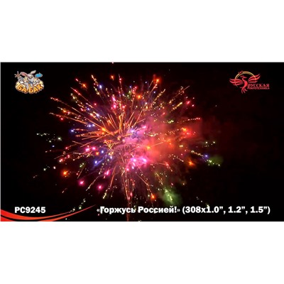 Фейерверк РС9245 Горжусь Россией! (1", 1,2", 1,5" х 308)