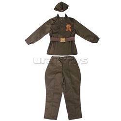 Комплект для мальчиков модель "Солдат" р-р 134