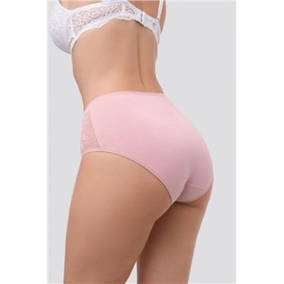 Набор трусов 8003 OIRO хлопковые с узором 3 шт (Фиолетовый, белый)