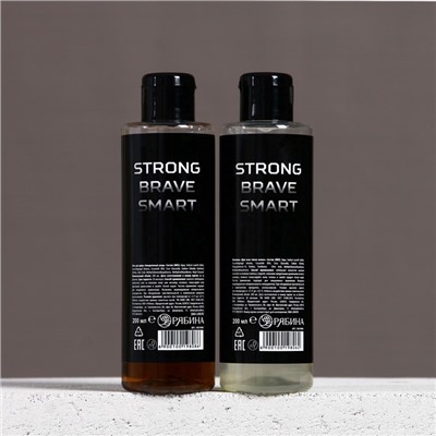 Подарочный набор REAL STRONG MAN, гель для душа и шампунь для волос, 2×200 мл, HARD LINE