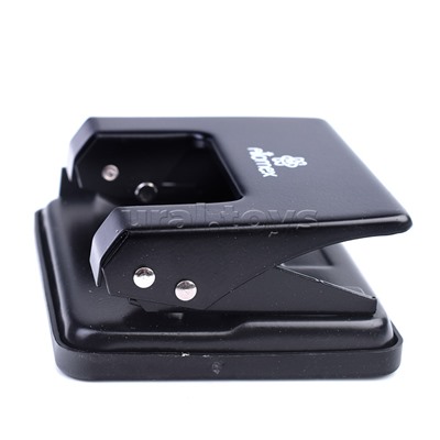 Дырокол "Attomex" (20 листов) металлический, с линейкой, в картонной коробке, черный