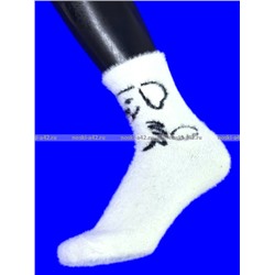 5 ПАР - Байвей термоноски женские ангора НОРКА ШЕРСТЬ "Мордочки" арт. 3561