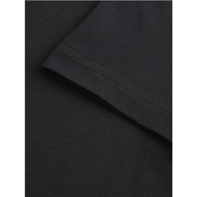 Пижама женская (футболка, шорты) MINAKU: Home collection, размер 48, чёрная