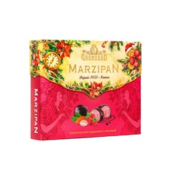 Конфеты подарочные новогодние подарочные глазированные, марципан, малина, 126 г