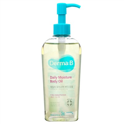 Derma:B, Увлажняющее масло для тела на каждый день, 200 мл (6,76 жидк. унций)