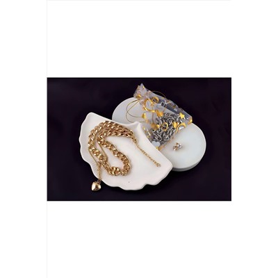 Колье Сердце двустороннее + Подарок НАТАЛИ, 1133045