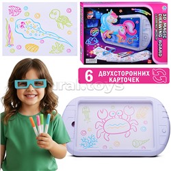 Доска для рисования "Единорог 3D" в коробке