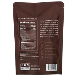 ChocZero, порционный черный шоколад, 50% какао, без сахара, 10 шт., 100 г (3,5 унции)