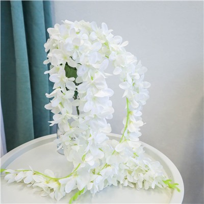 Цветок искусственный 5 веток 90 см белый / A39 /уп 100/300/