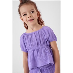 Комплект текстильный для девочек: блузка, брюки PLAYTODAY, 1240281