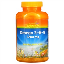 Thompson, Омега 3-6-9, 120 гелевых капсул