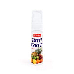 Гель-смазка Tutti-Frutti со вкусом тропических фруктов - 30 гр.