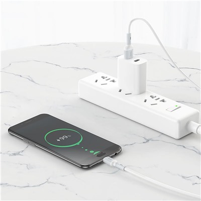 Кабель USB - micro USB Hoco X65 Prime (повр. уп.) 12W 100см 2,4A  (white)