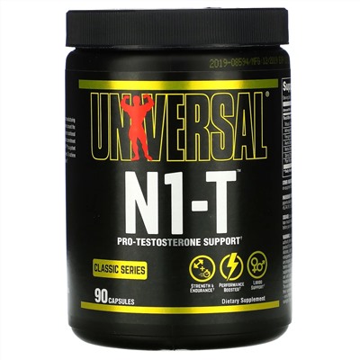 Universal Nutrition, Classic Series, N1-T, Pro-Testosterone Support, 90 Capsules