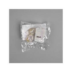 Гирлянда «Нить» 1 м роса, IP20, серебристая нить, 10 LED, 3 режима, батарейка AG13×3 (в комплекте), свечение тёплое белое