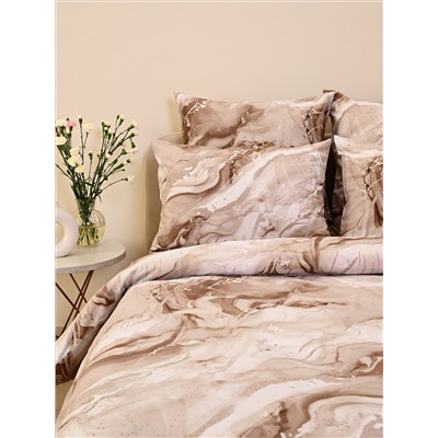 Пододеяльник бязь люкс на молнии - Мрамор
