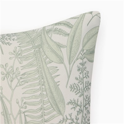 Чехол на подушку «Этель. Листва», 43×43 см, зелёный