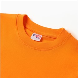 Футболка детская, рост 110 см, оранжевая