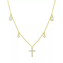 Колье из серебра куб.циркон., ТФК-14175лп