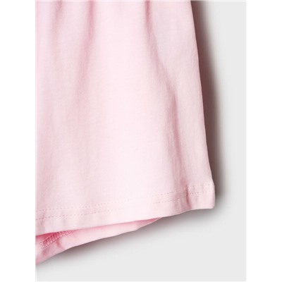 Комплект трикотажный для девочек: фуфайка (футболка), шорты