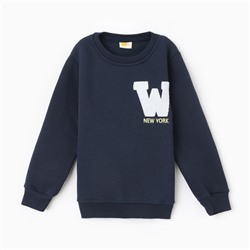 Свитшот для мальчика, НАЧЁС, цвет тёмно-синий, рост 116 см