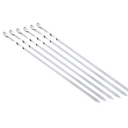 Шампур нерж. кольцо узор 450х12х3 мм. без дер ручки