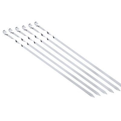 Шампур нерж. кольцо узор 450х12х3 мм. без дер ручки