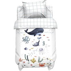 Постельное бельё ясельное «Крошка Я. Морские друзья», бязь