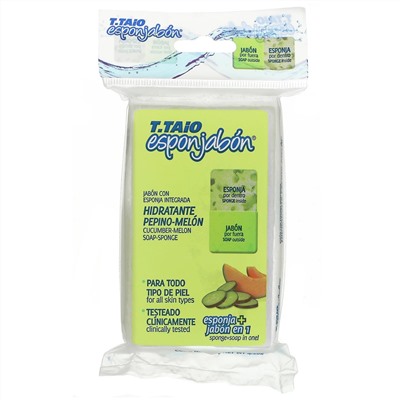 T. Taio, Cucumber-Melon Soap-Sponge, 4.2 oz (120 g)