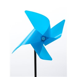 Штекер с подсветкой «Ветерок», на солнечной батарее, синий, 19×70 см
