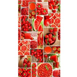 801 Полотенце вафельное 38*75 (фрукты)