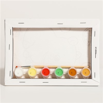 Картина по номерам для детей «Капибара и фрукты», 21×15 см