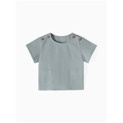 Футболка детская детская MINAKU, рост 68-74 см, серая