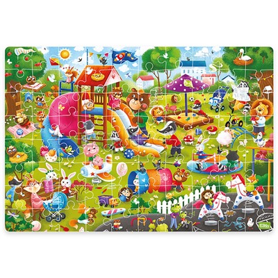 Пазл 80 "Детская площадка" Виммельбух