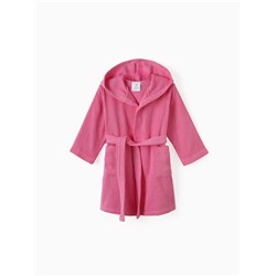 Халат махровый детский «Экономь и Я», размер 34, 100% хлопок, розовый