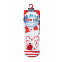 Носки детские Conte-Kids Новогодние носки "Рудольф" с махровой стопой и отворотом