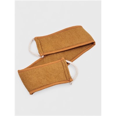 Мочалка-лента для тела Доляна, длинная, 70×10 см, конопляное волокно