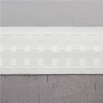 Штора портьерная «Этель. Классика», 130×300 см, серая