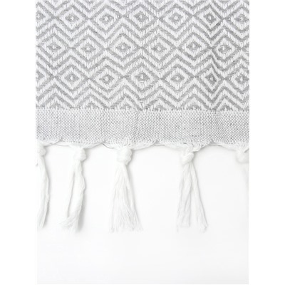 Плед с кисточками «Этель» East, 100×180 см, серый