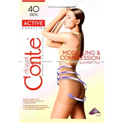 Капроновые колготки Conte ACTIVE 40 корректирующие bronz